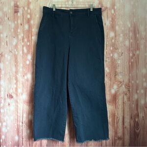 And Now This Dark Wash Frayed Hem High Rise Ankle Jeans Size 14W